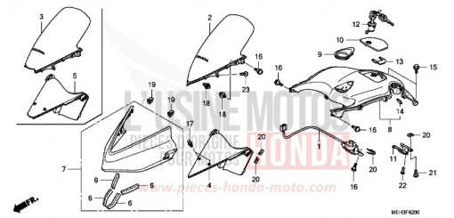 PANNEAU SUPERIEUR NSA700A8 de 2008